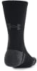Schwarzer Socken mit Under Armour Logo und verstärkter Ferse.