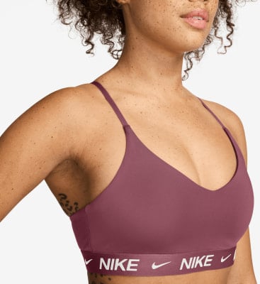 Damen-Sport-BH von Nike mit Logo auf elastischem Bund.