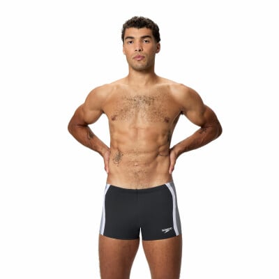 Speedo Solid Splice Aquasho Badehose mit Bein Speedo Solid Splice Aquasho Badehose mit Bein