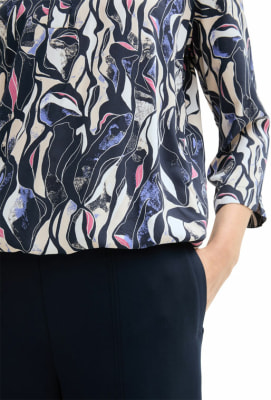 Tom Tailor TOM TAILOR Printed Blouse Női 3/4-es blúz