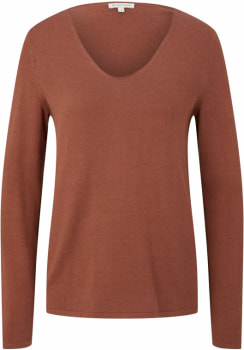 Tom Tailor Basic V-Neck női pulóver