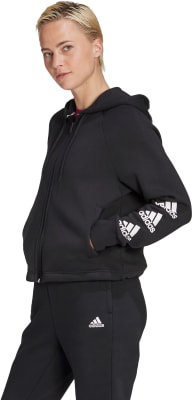 adidas Stacked Logo Fleece Kapuzenjacke