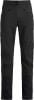 Schwarze Outdoorhose mit Logo, Reißverschlüssen und Verstärkungen.