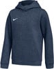 Marineblaue Kapuzenpullover mit Nike-Logo auf der Brust.