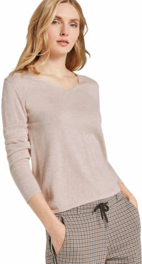 Basic V-Neck női pulóver