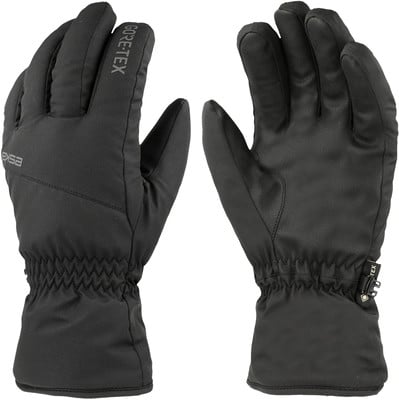 Schwarze Eska-Handschuhe mit GORE-TEX und Lederhandfläche. Schwarze Eska-Handschuhe mit GORE-TEX und Lederhandfläche.