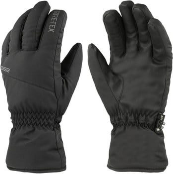 Schwarze Eska-Handschuhe mit GORE-TEX und Lederhandfläche.