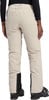 Damen-Skihose in Beige mit schwarzen Reißverschlüssen an den Beinabschlüssen.
