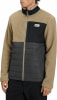 Herren-Teddyfleecejacke mit gestepptem Einsatz und Brustlogo.