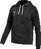 Herren dunkelgrauer Kapuzenpullover mit weißen Kordeln.