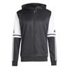 Schwarze Herrenjacke mit weißen Ärmeln und Adidas-Logo.