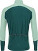 Grüne Herren-Radjacke mit langen Ärmeln und Reflektorstreifen.