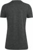 Rückansicht eines dunkelgrauen kurzärmeligen T-Shirts.