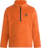 Orange Fleece-Pullover mit kurzem Reißverschluss und McKinley-Logo.