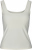 Damen-Tanktop in Weiß mit Rundhalsausschnitt.
