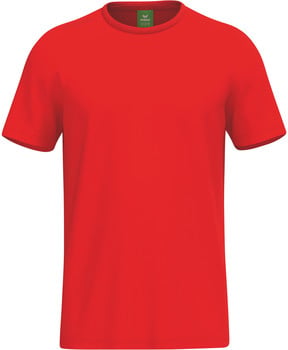 Rotes Kurzarm-T-Shirt mit Rundhalsausschnitt, Marke Erima.