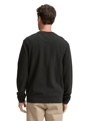 Tom Tailor Structured Knit férfi pulóver