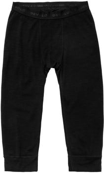 Schwarze Dreiviertel-Unterhose mit Markenlogo auf dem Bund.
