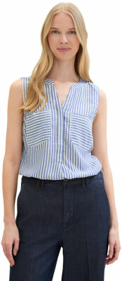 Tom Tailor Striped női ujjatlan blúz