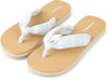Bequeme Damen-Flip-Flops mit blau-weiß gestreiftem Design und O'Neill-Logo.