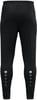 Schwarze Sporthose mit Logo und Punkten am Bein.