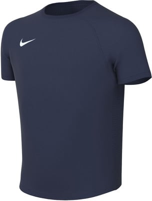 Ein dunkelblaues Nike T-Shirt mit kurzen Ärmeln und Logo. Ein dunkelblaues Nike T-Shirt mit kurzen Ärmeln und Logo.