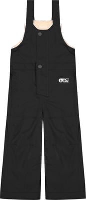 Schwarze Latzhose mit Teddyfell-Futter. Schwarze Latzhose mit Teddyfell-Futter.