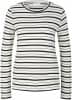 Tom Tailor TOM TAILOR Crew Neck Stripe női póló hosszú ujjú