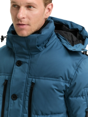 Tom Tailor Pufferjacke férfi kapucnis kabát