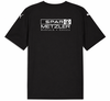 Schwarzes T-Shirt mit SPAR METZLER Logo und Aufschrift Koblach · Götzis.