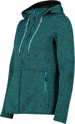 CMP Woman Jacket Fix Hood női kapucnis kabát Knit Tech