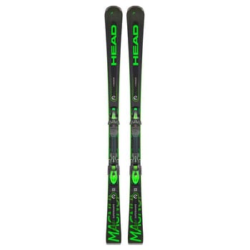 HEAD MAGNUM SUPERSHAPE sílécek fekete és zöld dizájnnal.