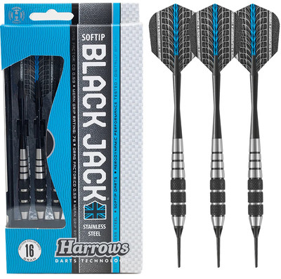 Harrows Black Jack 3er-Set Soft Dartpfeile Harrows Black Jack 3er-Set Soft Dartpfeile