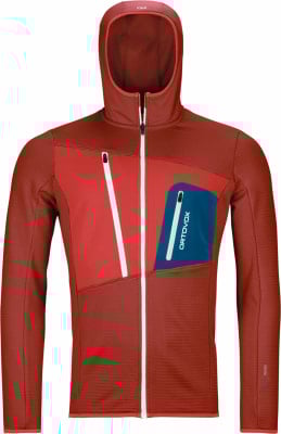 Ortovox Fleece Grid Fleecejacke mit Kapuze