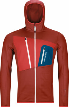Ortovox Fleece Grid Fleecejacke mit Kapuze