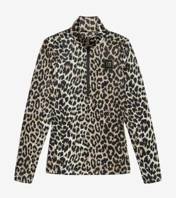 Nikkie Nantes Leopard Skileibchen mit Halfzip Nikkie Nantes Leopard Skileibchen mit Halfzip