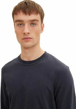 TOM TAILOR LS W.Chest Print férfi póló