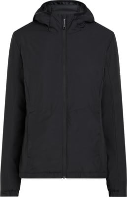 Schwarze Herrenjacke mit Kapuze und Reißverschluss. Schwarze Herrenjacke mit Kapuze und Reißverschluss.