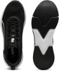 Schwarzer Puma-Sportschuh mit weißen Akzenten und Sohle.