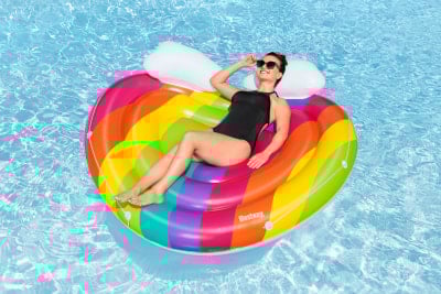 Bestway Badeinsel Regenbogen Luftmatratze