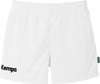 Weiße Sporthose mit Kempa-Logo am linken Bein.