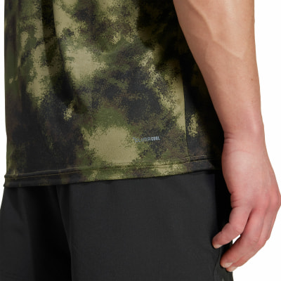 adidas Train Essentials Seasonal Allover-Print T-Shirt