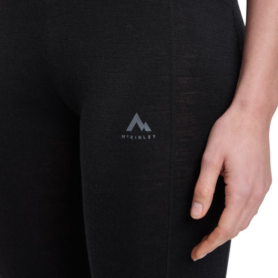 Schwarze Leggings mit McKinley-Logo. Schwarze Leggings mit McKinley-Logo.