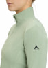 Damen-Fleece von McKinley in Hellgrün mit Logo auf dem Ärmel.