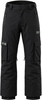 Schwarze Cargohose mit Logo und Reißverschlusstaschen, ideal für den Winter.