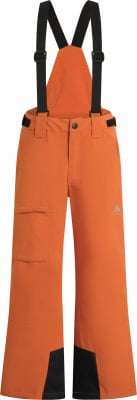 Orange Skihose mit Latz und schwarzen Trägern. Orange Skihose mit Latz und schwarzen Trägern.