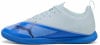 Herren-Hallenfußballschuhe von Puma in Blau-Weiß mit Logo.