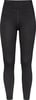 Damen-Leggings in Schwarz mit Markenlogo am linken Bein.