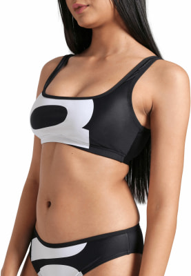 Arena Logo Bralette Bikini-Set