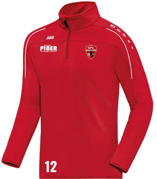 Jako Classico Langarmshirt mit Halfzip